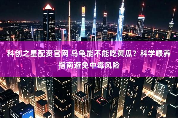 科创之星配资官网 乌龟能不能吃黄瓜？科学喂养指南避免中毒风险